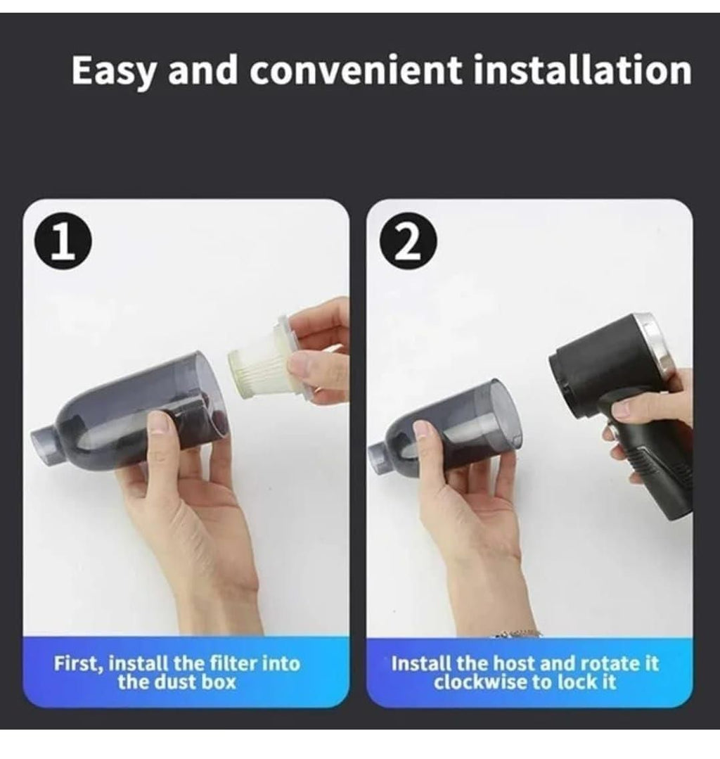 2 in 1 Wireless Handheld Vacuum Cleaner & Air Duster for Car & Home